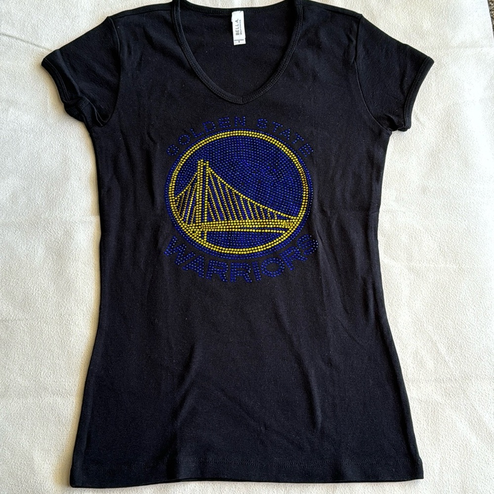 Women’s Golden State Warrior Black T-shirt Size Small